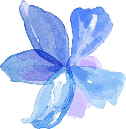 Watercolor Decorative Flower Illustration